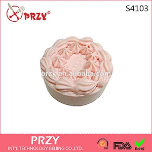 S4103 PRZY Cup Cake with Rose Icing - 3D Silicone Soap/plaster/clay/candle Mold