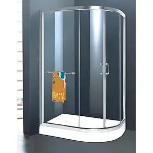 Three sizes simple hinge gym shower cubicles enclosure for optional