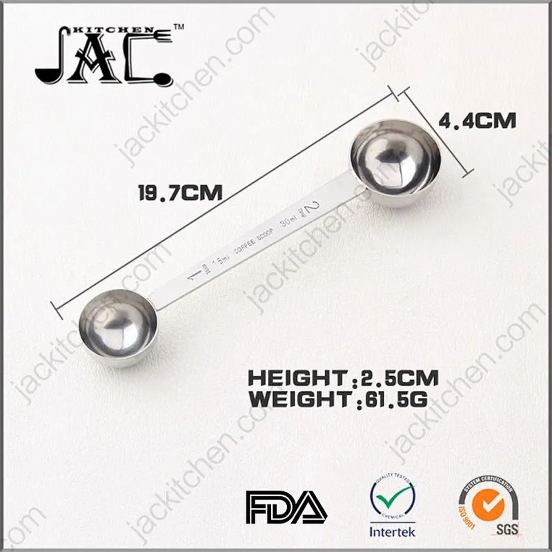 Manmade Stainless Steel 5 Measuring Spoons