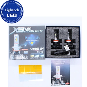 High Power 50W LED Headlights H1 H3 H11 9006