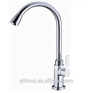 KL-1293-58 Simple Design Silver Gooseneck Cold Water Tap Bathroom Kitchen Faucet