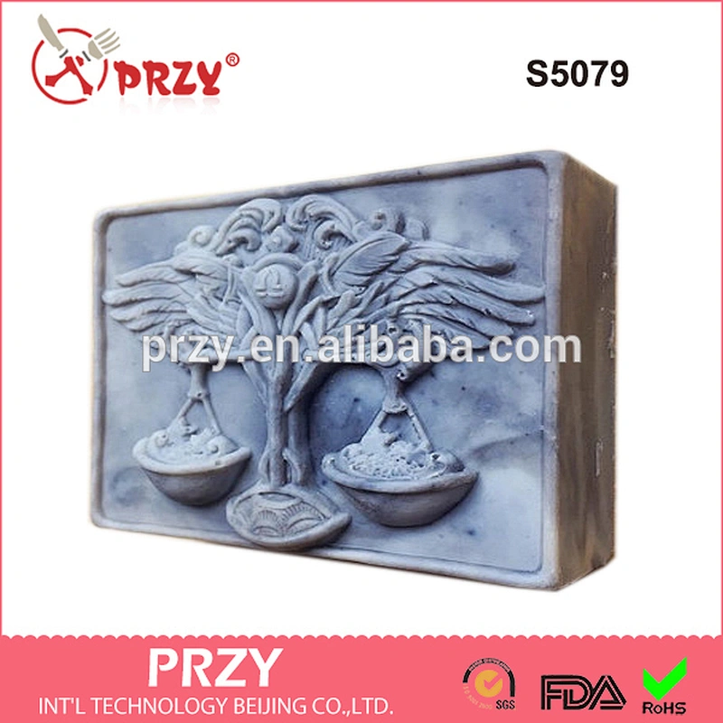 S5079 libra silicone molds Libra 9 Bars Tray silicone soap tray mold