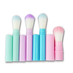 Hot sale cosmetic retractable blush brush