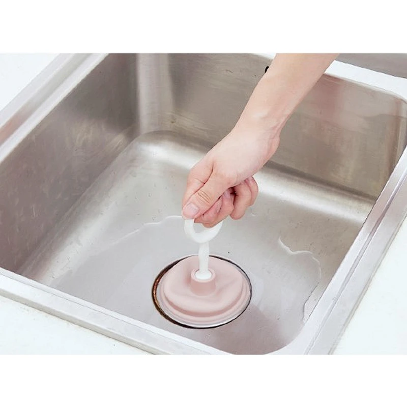 Household hair clogging and cleaning plunger