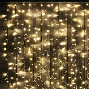 Decorative Fairy Icicle LED Window Waterfall Curtain String Twinkle Light