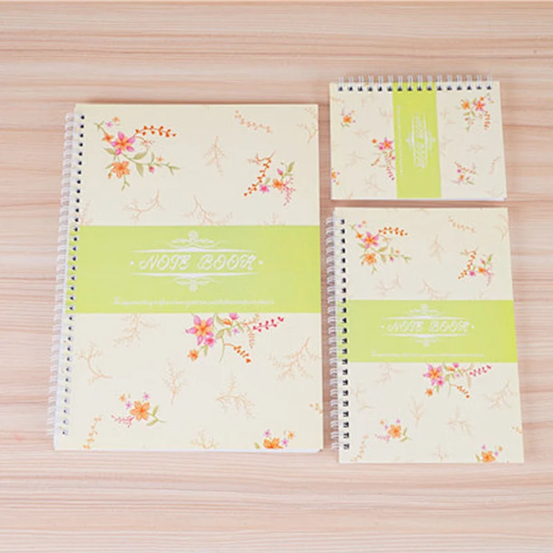 Custom A4 coil spiral binding books student stationery planner exercise craft paper notebook
