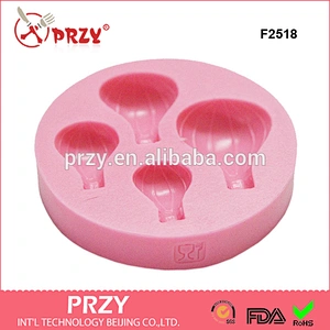 F2516 hot-air balloon Shape Silicone Fondant Cake Decoration