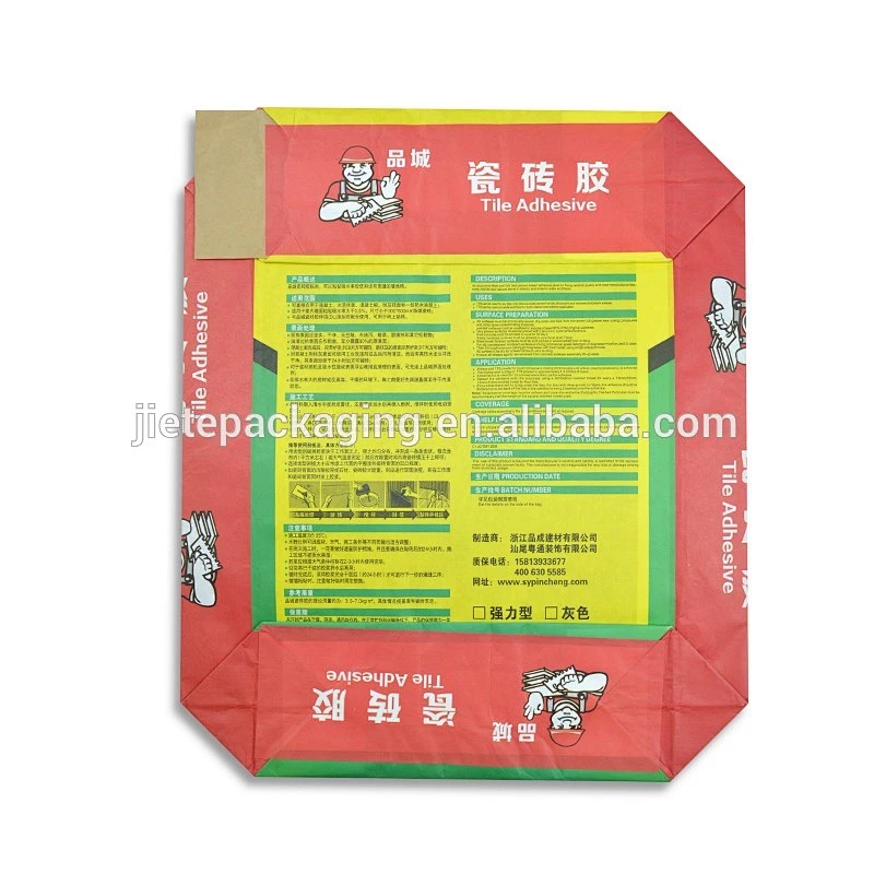 25kg 50kg Cement, putty bags AD STAR BAG with valve port, block bottom