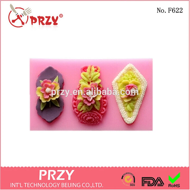 Model F622 decorative silicone cake pop molds
