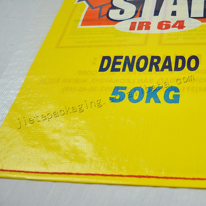 Color printed laminated 50kg pp woven grain bag,sack for rice,flour,feed,seed packing