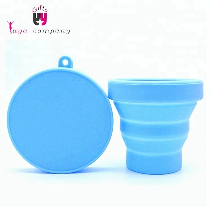 Factory Price Silicone Folding Collapsible Travel Coffee Cup With Lids