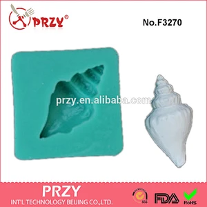 F3270 conch Silicone fondant Mold Small Marine Mold Sugarcraft Cake Decorating Fondant fimo mould