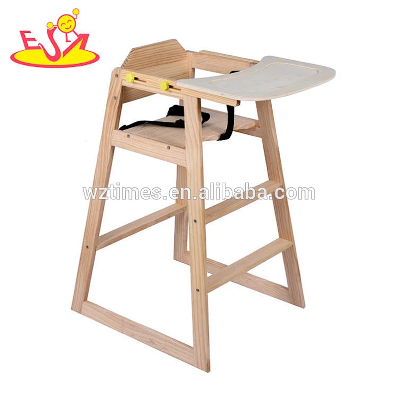 2018 new high quality wooden feeding chair for baby W08F049