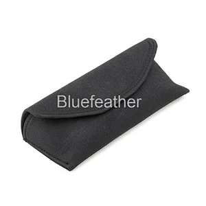 Unisex Style Monocolor Suede Sunglasses Case