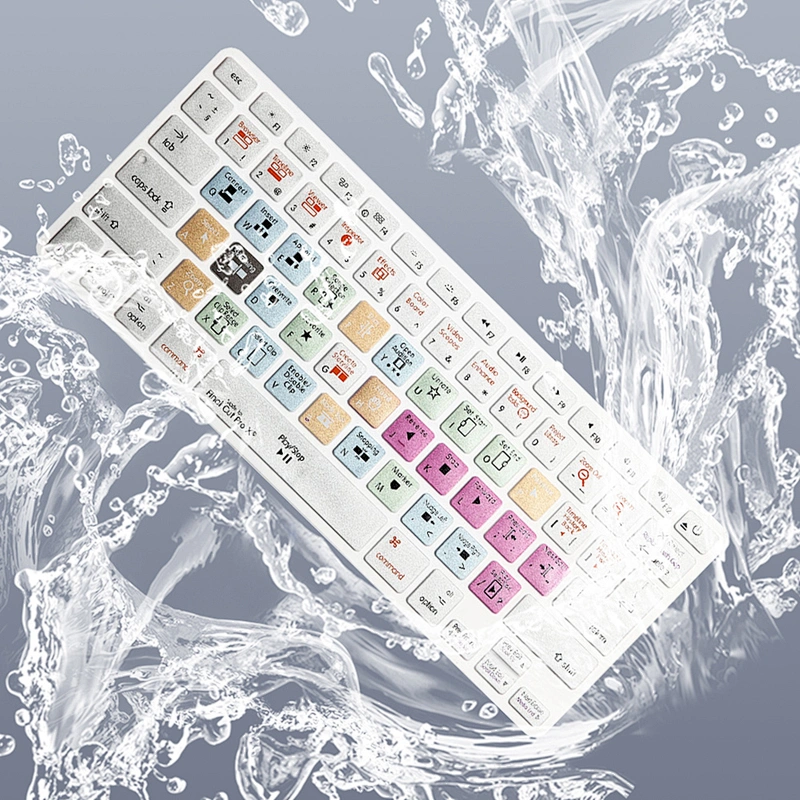 China Suppliers Waterproof Final cut pro X Shortcut Silicone Keyboard Protector custom keyboard cover for macbook pro 13 cover