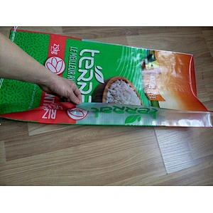 Custom printed 25kg 50kg pp woven rice  bag, plastic rice  packing bag for sale