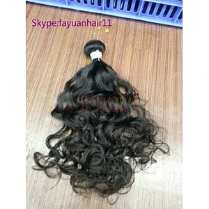 Hot selling deep wave Brazilian hair bundles with closure