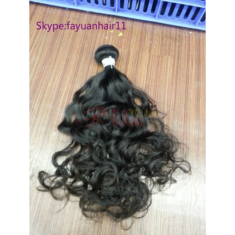 Hot selling deep wave Brazilian hair bundles with closure