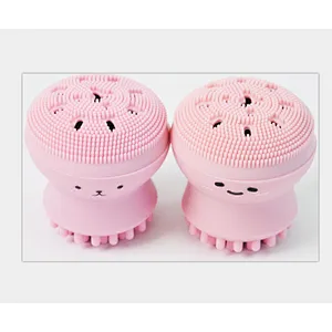 Wholesale makeup tools jellyfish silicone face cleaner brush for makeup