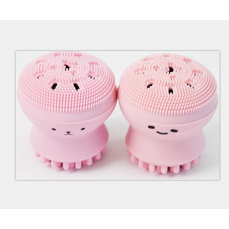 Wholesale makeup tools jellyfish silicone face cleaner brush for makeup