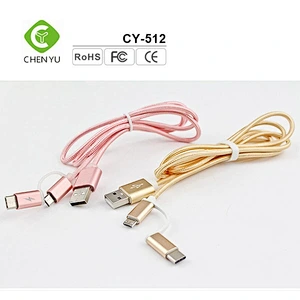Guangdong optical fiber cable double braided usb micro copper wire