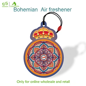 2018 new kaleidoscope effect design automobile suspension type air freshener, cheap and high quality, 8 kinds of fragrance