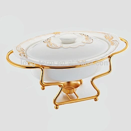 CD112 High Quality and Fashion ceramic chafing dish luxury chafing dish round chafing dish