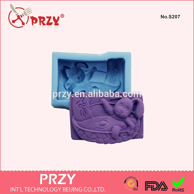 Handmade animal silicone Zodiac rabbit soap mold
