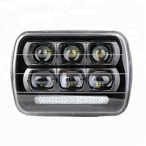 Lightech 2018 New 5x7 square led headlight 60W 6X7Jeep head lights