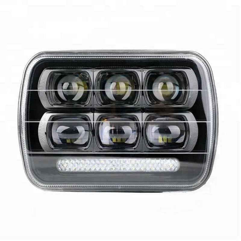 Lightech 2018 New 5x7 square led headlight 60W 6X7Jeep head lights
