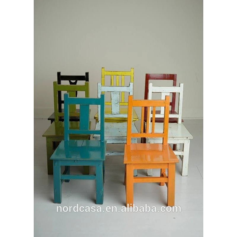 antique furniture colorful wooden children chair