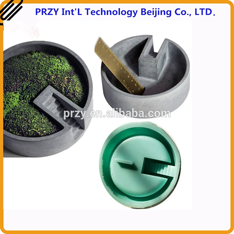 3d Creative Concrete mold circular flower pots Mould Cement desktop decorations Molds 2018 przy