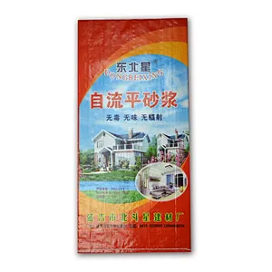 25 kg high quality woven bag with color printing for mortar, cement packaging