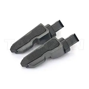 Aftermarket knurled motorcycle passenger foot pegs