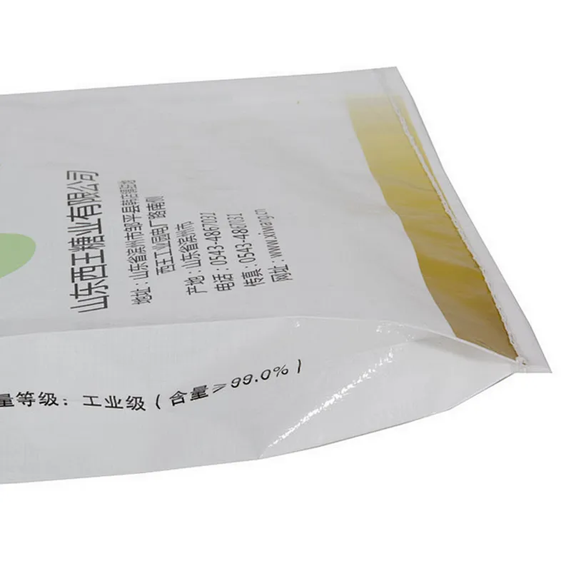 China good quality 100% new polypropylene material white pp woven packaging plastic sugar bag with liner 10kg, 25kg, 50kg