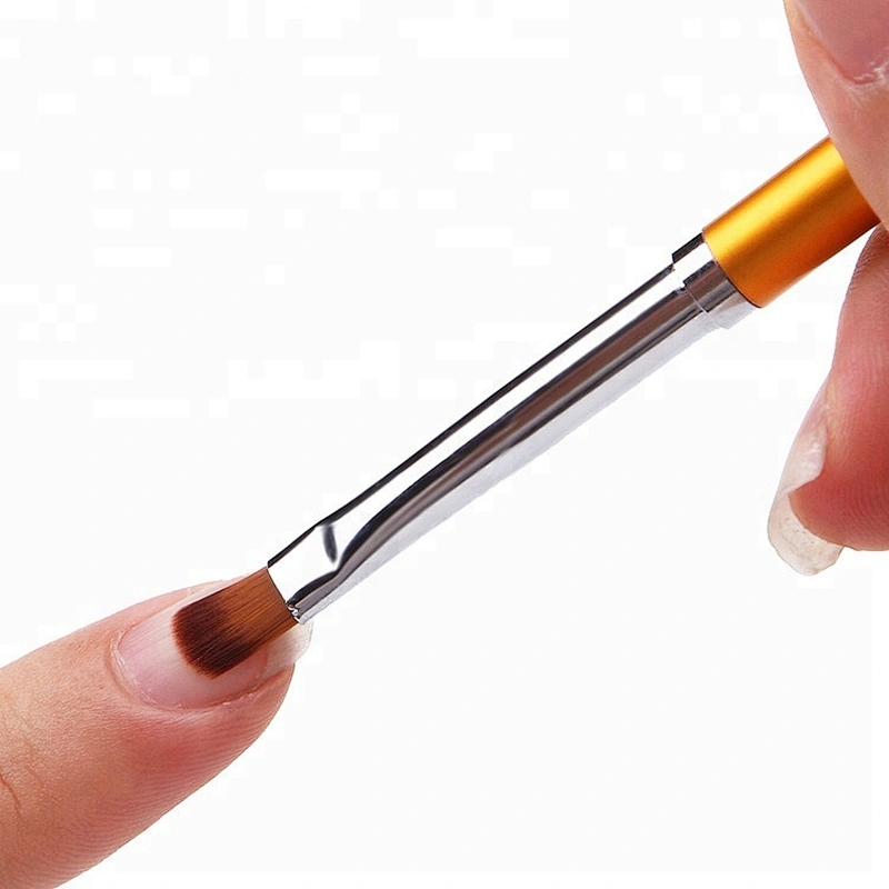 3pcs Potable Metal Handle Acrylic UV Gel Extension Drawing Brush Manicure Tools Paint Acrylic Nail Art Polish Brush Sets