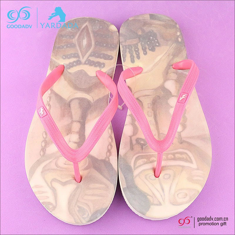 Wholesale stock flip flop PVC strap EVA colorful men slippers