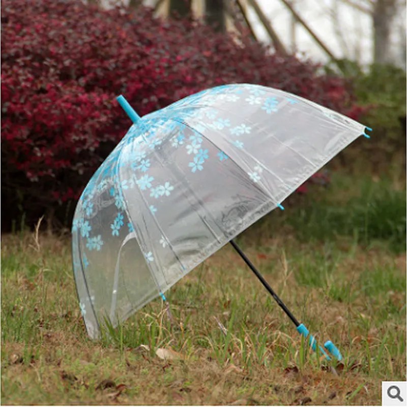 Wholesale Promotion Clear Dome Transparent Umbrella Promotional Woman Kid Umbrella