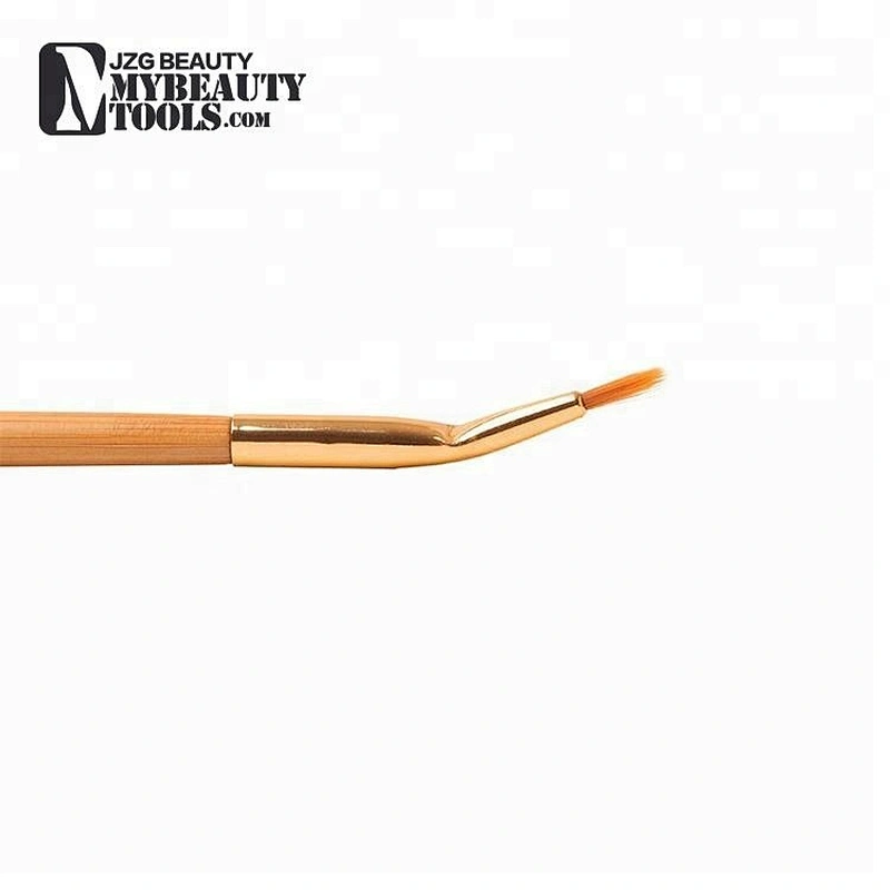 Makeup bent double ended angle lip eyeliner brush