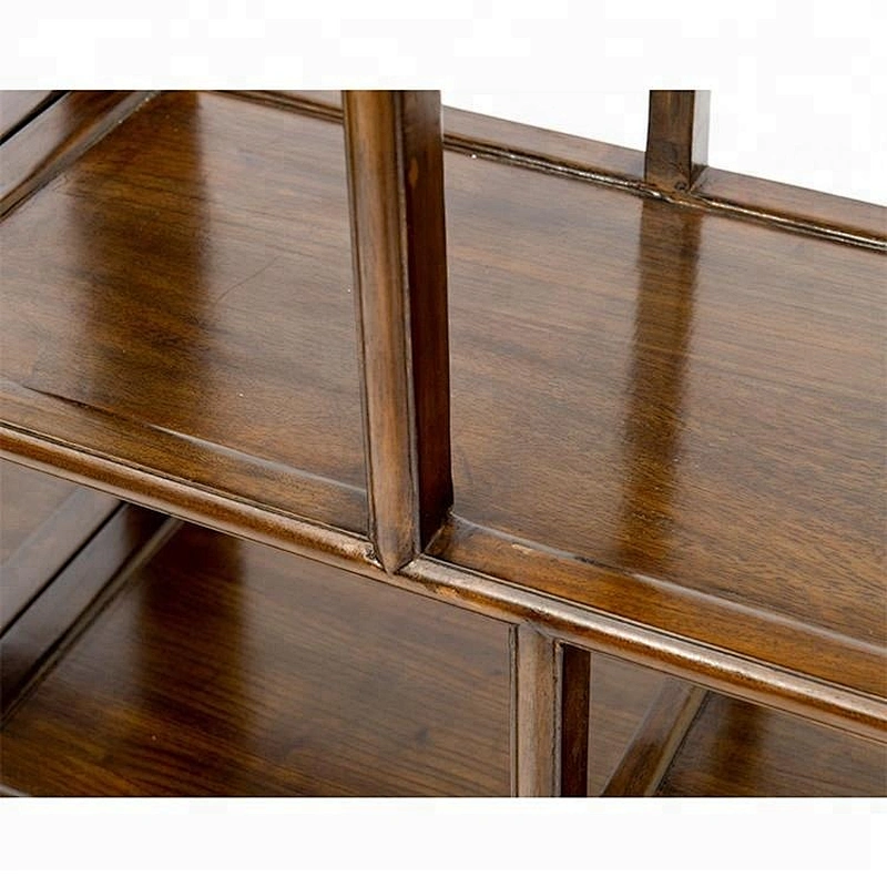 chinese antique pine wood display shelf furniture