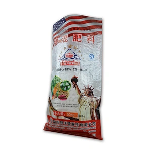 Moisture proof bopp laminated and printing 40kg pp woven fertilizer packaging bag with lining for urea,ammon wholesale