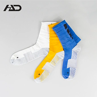knee hign half terry football sport compression socks