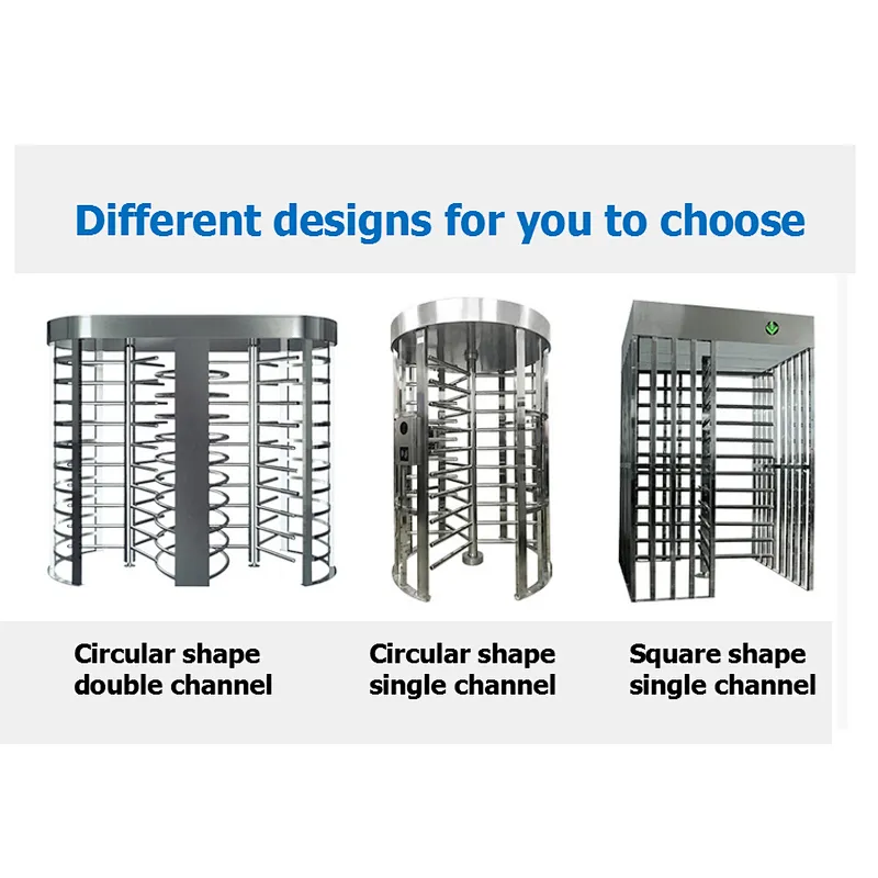 Full Height Security Electronic Fingerprint Reader Single Channel Turnstile