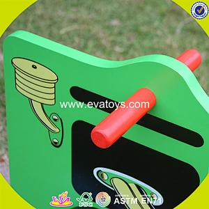2018 Promotion customized wooden baby rocker for sale W16D002