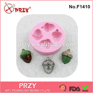 F1410 PRZY Fondant Cake Decorating Tools Acorn Mold Multi Silicone Cake Mold