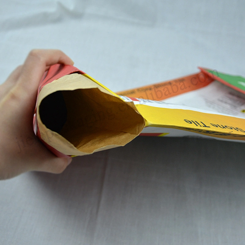 Multilayer kraft paper mortar bag 20kg for cement,clay stone tile,tile adhesive