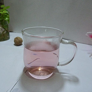 Handmade blown glass cup high borosilicon glass 350ml cup for juices