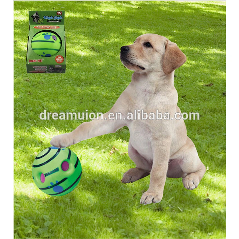NEW Wiggle Giggle Jiggle Pet Ball Fit For All Size Dogs Suits Indoor& Outdoor--