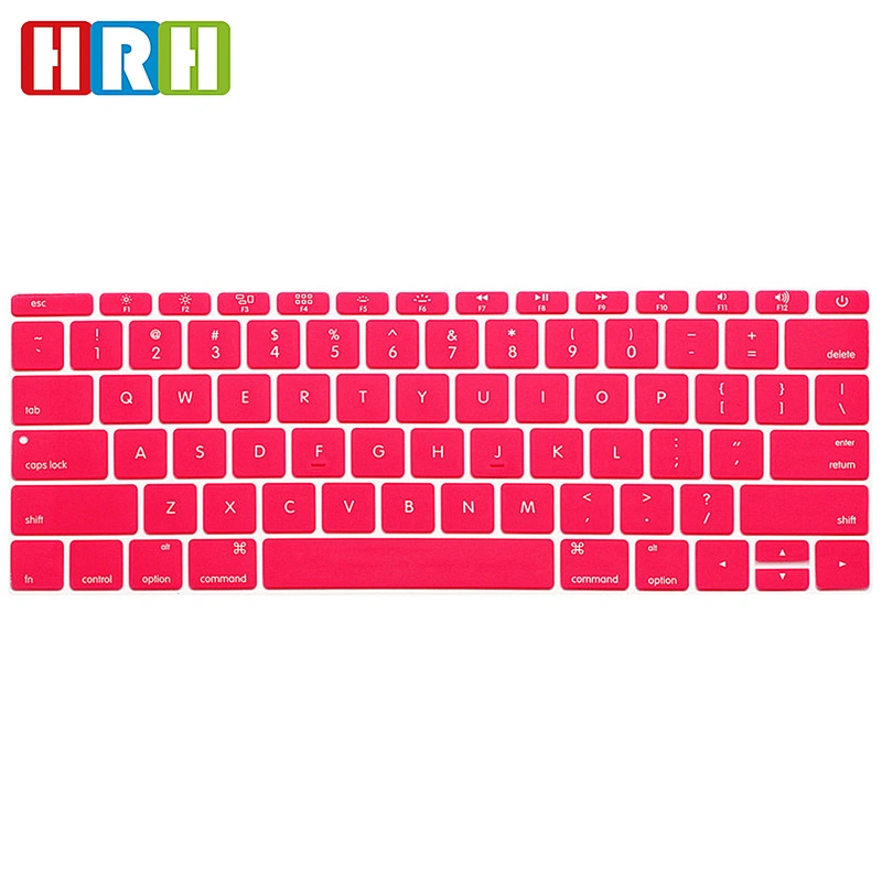 Colored Laptop Keyboard Skin US Silicone Keyboard Cover Film custom keyboard skin For Macbook 12 a1534 skins