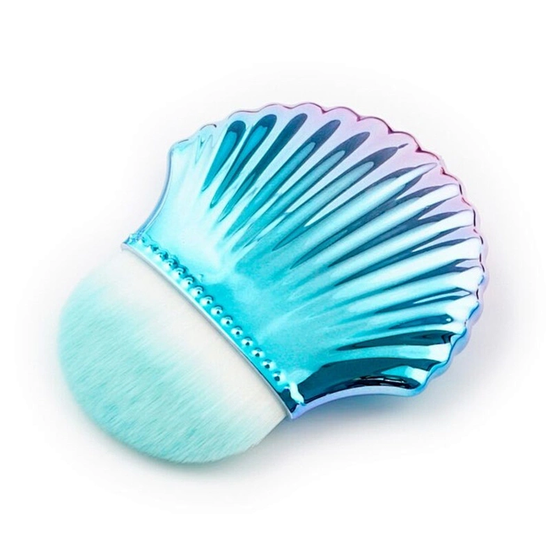 New design makeup tools shell powder brush with nylon hair